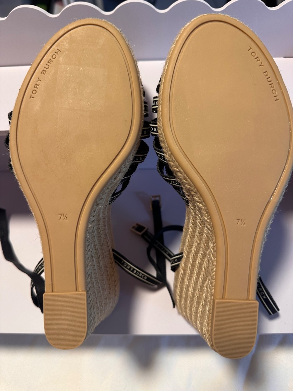 Tory Burch Ribbon Wedge Espadrilles - Picture 6 of 6